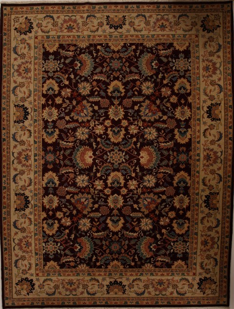 Pishavar Beige Hand Knotted 90 X 120 Area Rug 251-13884 Image 0