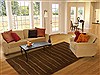 Pishavar Brown Hand Knotted 82 X 113 Area Rug 251-13909 Thumb 4
