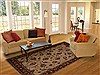 Pishavar Beige Hand Knotted 83 X 109 Area Rug 251-13912 Thumb 4