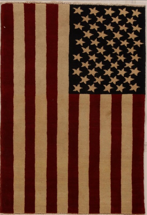 Pishavar Multicolor Hand Knotted 24 X 35  Area Rug 251-13919 Image 0