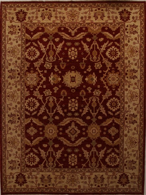 Pishavar Red Hand Knotted 90 X 120 Area Rug 251-13942 Image 0