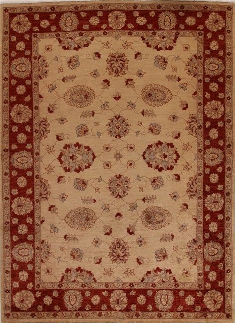 Pishavar Beige Hand Knotted 89 X 121 Area Rug 251-13945 Image 0