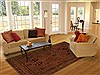 Pishavar Brown Hand Knotted 83 X 110 Area Rug 251-13963 Thumb 4