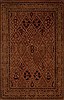 Pishavar Brown Hand Knotted 83 X 110 Area Rug 251-13963 Thumb 0