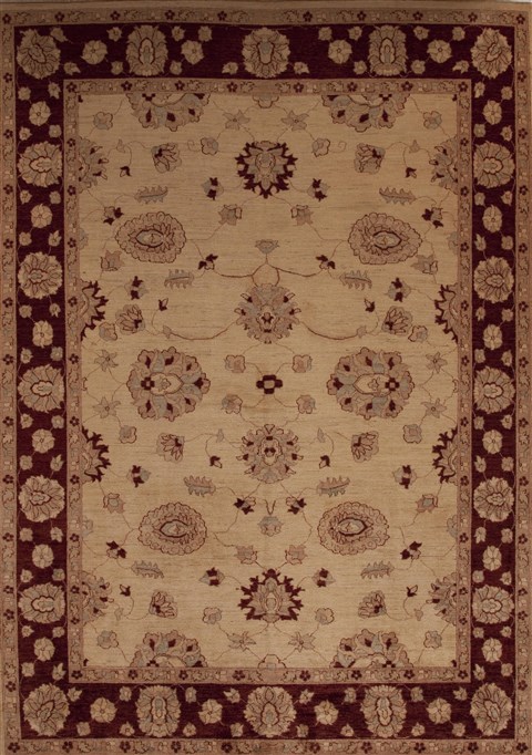 Pishavar Beige Hand Knotted 89 X 122 Area Rug 251-13964 Image 0