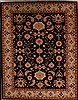 Pishavar Black Hand Knotted 93 X 119 Area Rug 251-13971 Thumb 0