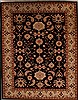 Pishavar Black Hand Knotted 93 X 119  Area Rug 251-13971 Thumb 0