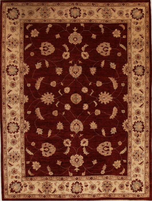 Pishavar Red Hand Knotted 89 X 119 Area Rug 251-13973 Image 0