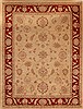 Pishavar Beige Hand Knotted 89 X 119  Area Rug 251-13974 Thumb 0