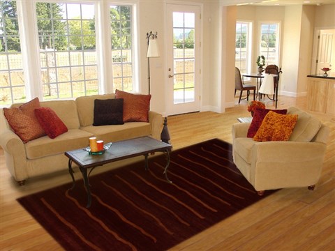 Pishavar Brown Hand Knotted 85 X 112 Area Rug 251-13979 Image 4