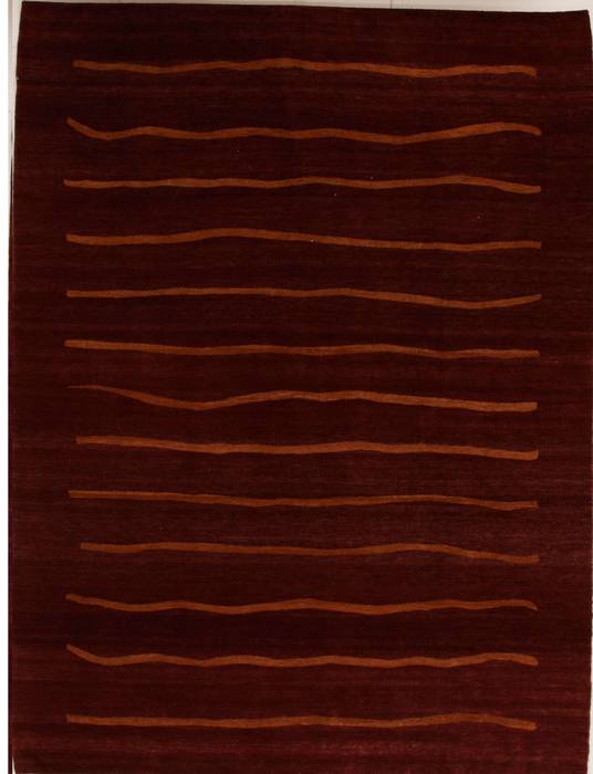 Pishavar Brown Hand Knotted 85 X 112 Area Rug 251-13979 Image 0