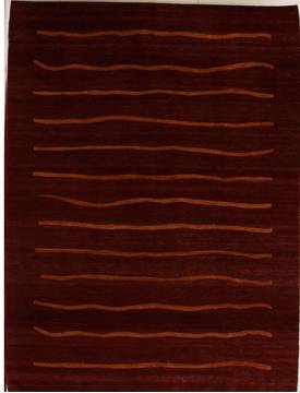 Pakistani Pishavar Brown Rectangle 8x11 ft Wool Carpet 13979