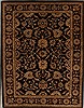 Pishavar Black Hand Knotted 93 X 119  Area Rug 251-13981 Thumb 0