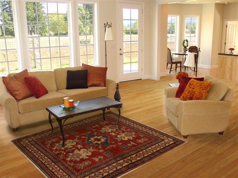 Kazak Orange Hand Knotted 49 X 83 Area Rug 251-13995 Image 4