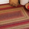 Homespice Jute Braided Rug Red Oval 18 X 26 Area Rug 501127 816-130010 Thumb 1