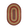 Homespice Jute Braided Rug Red Oval 18 X 26 Area Rug 501127 816-130010 Thumb 0