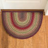 Homespice Jute Braided Rug Red Half Round 16 X 25 Area Rug 532121 816-130024 Thumb 1