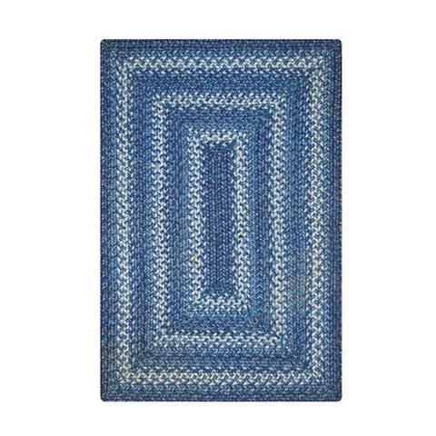 Homespice Jute Braided Rug Blue 40 X 60 Area Rug 513687 816-130054 Image 0