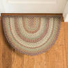 Homespice Jute Braided Rug Beige Half Round 16 X 25 Area Rug 532077 816-130113 Thumb 1