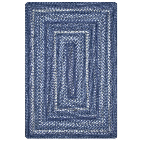 Homespice Ultra Wool Braided Rug Blue 50 X 80 Area Rug 714114 816-130117 Image 0