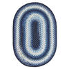 Homespice Ultra Durable Braided Rug Blue Oval 80 X 100 Area Rug 306227 816-130127 Thumb 0