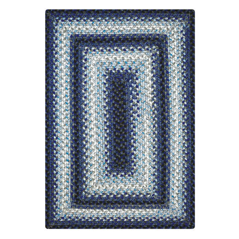 Homespice Ultra Durable Braided Rug Blue 50 X 80 Area Rug 314222 816-130134 Image 0