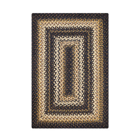 Homespice Jute Braided Rug Black 23 X 39 Area Rug 512215 816-130149 Image 0