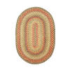 Homespice Jute Braided Rug Multicolor Oval 18 X 26 Area Rug 501097 816-130156 Thumb 0