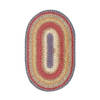 Homespice Cotton Braided Rug Red Oval 23 X 39 Area Rug 400048 816-130171 Thumb 0