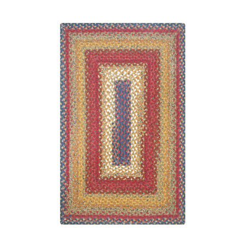 Homespice Cotton Braided Rug Red 18 X 26 Area Rug 454041 816-130190 Image 0
