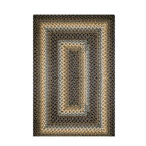 Homespice Ultra Wool Braided Rug Black 60 X 90 Area Rug 715012 816-130195 Image 0