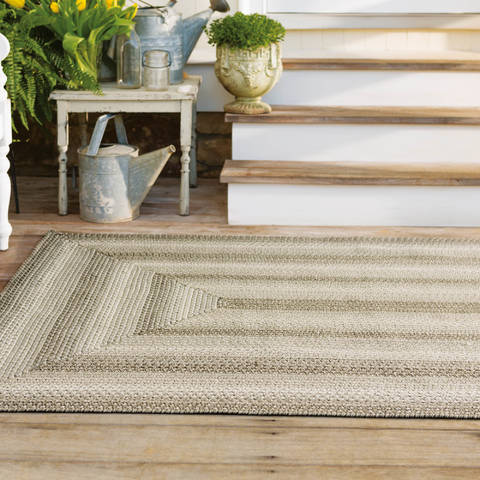 Homespice Ultra Wool Braided Rug Grey 50 X 80 Area Rug 714091 816-130261 Image 1