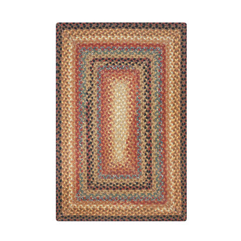 Homespice Cotton Braided Rug Brown 80 X 100 Area Rug 416193 816-130280 Image 0
