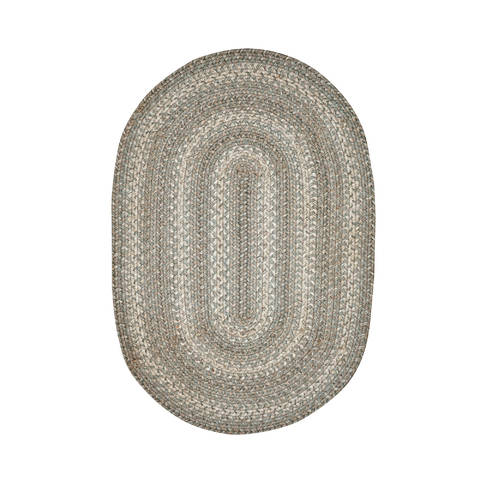 Homespice Jute Braided Rug Grey Oval 18 X 26 Area Rug 501691 816-130285 Image 0