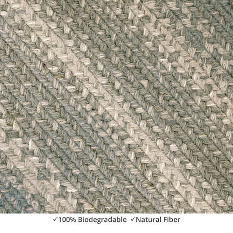 Homespice Jute Braided Rug Grey 60 X 90 Area Rug 515698 816-130296 Image 2
