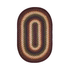 Homespice Jute Braided Rug Black Oval 8x11 ft and Larger Jute Carpet 130304