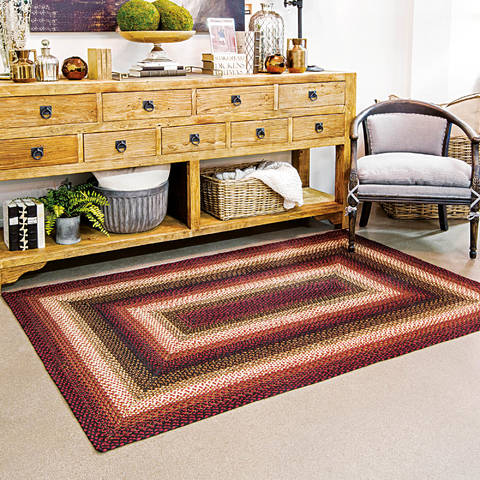 Homespice Jute Braided Rug Black 60 X 90 Area Rug 515568 816-130310 Image 1