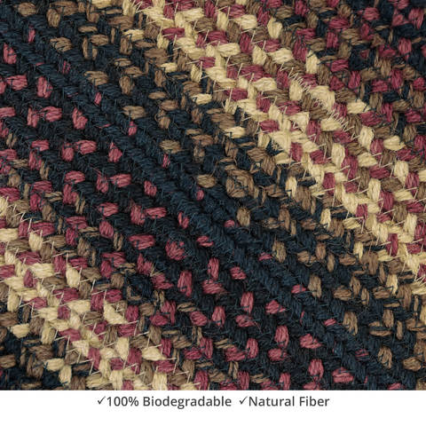 Homespice Jute Braided Rug Black 60 X 90 Area Rug 515568 816-130310 Image 2