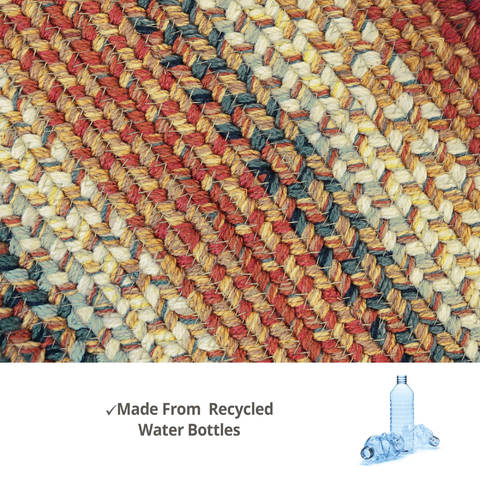Homespice Ultra Wool Braided Rug Red 18 X 26 Area Rug 711021 816-130313 Image 2
