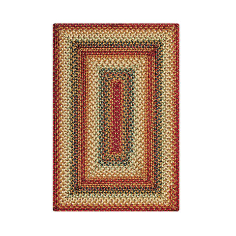 Homespice Ultra Wool Braided Rug Red 18 X 26 Area Rug 711021 816-130313 Image 0