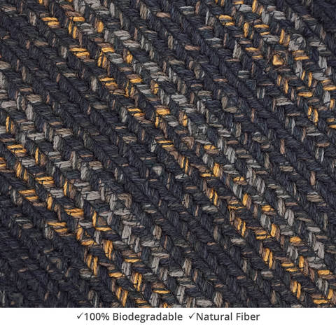 Homespice Jute Braided Rug Black 23 X 39 Area Rug 512703 816-130368 Image 2