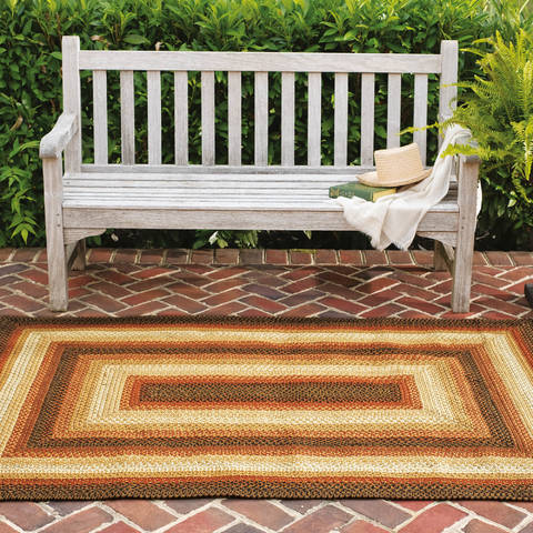 Homespice Ultra Wool Braided Rug Black 80 X 100 Area Rug 716040 816-130394 Image 1