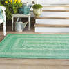 Homespice Ultra Wool Braided Rug Green 23 X 39 Area Rug 712134 816-130397 Thumb 1