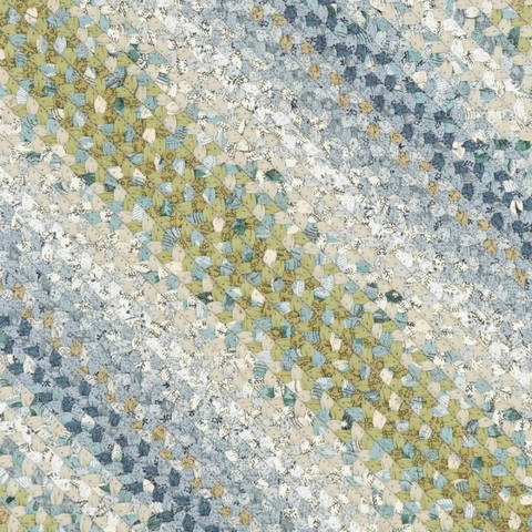 Homespice Cotton Braided Rug Blue Runner 26 X 60 Area Rug 417299 816-130419 Image 2
