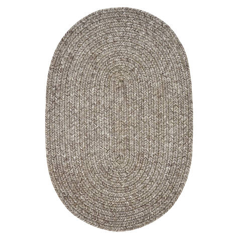 Homespice Ultra Durable Braided Rug Grey Oval 18 X 26 Area Rug 321565 816-130423 Image 0