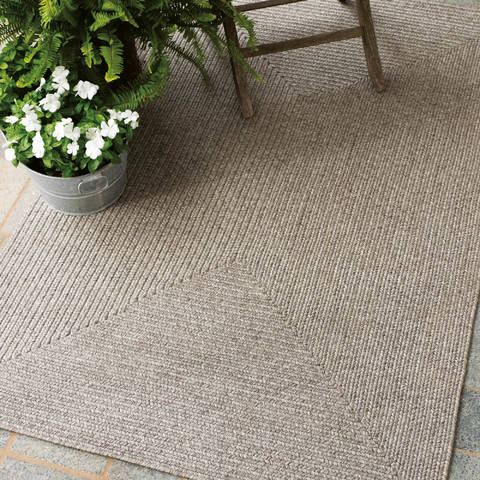Homespice Ultra Durable Braided Rug Grey 18 X 26 Area Rug 322562 816-130442 Image 1