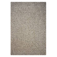 Homespice Ultra Durable Braided Rug Grey Rectangle 2x3 ft Polypropylene Carpet 130442