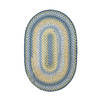 Homespice Cotton Braided Rug Blue Oval 26 X 90 Area Rug 408310 816-130458 Thumb 0