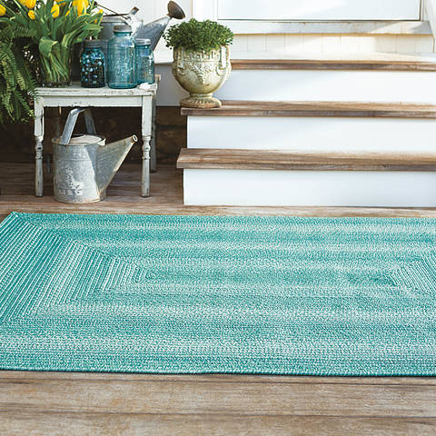 Homespice Ultra Wool Braided Rug Blue 50 X 80 Area Rug 714121 816-130480 Image 1