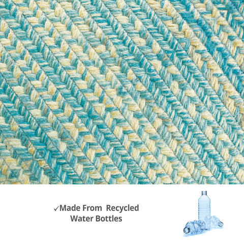 Homespice Ultra Wool Braided Rug Blue 50 X 80 Area Rug 714121 816-130480 Image 2